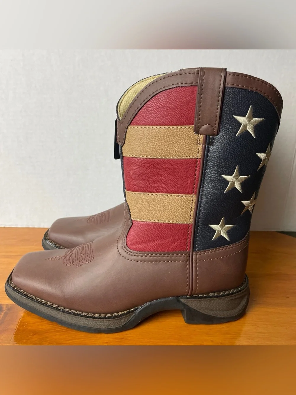 Lil' Rebel by Durango Boots Kid's Size 5M Patriotic Western Wear New